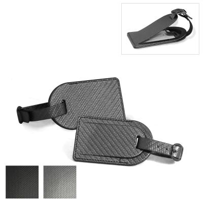 Image of Carbon Fibre Effect Small Luggage Tag