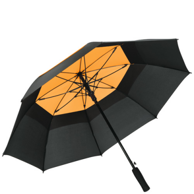 Image of AC Midsize Fiberglass Fibermatic Vent Orange Umbrella