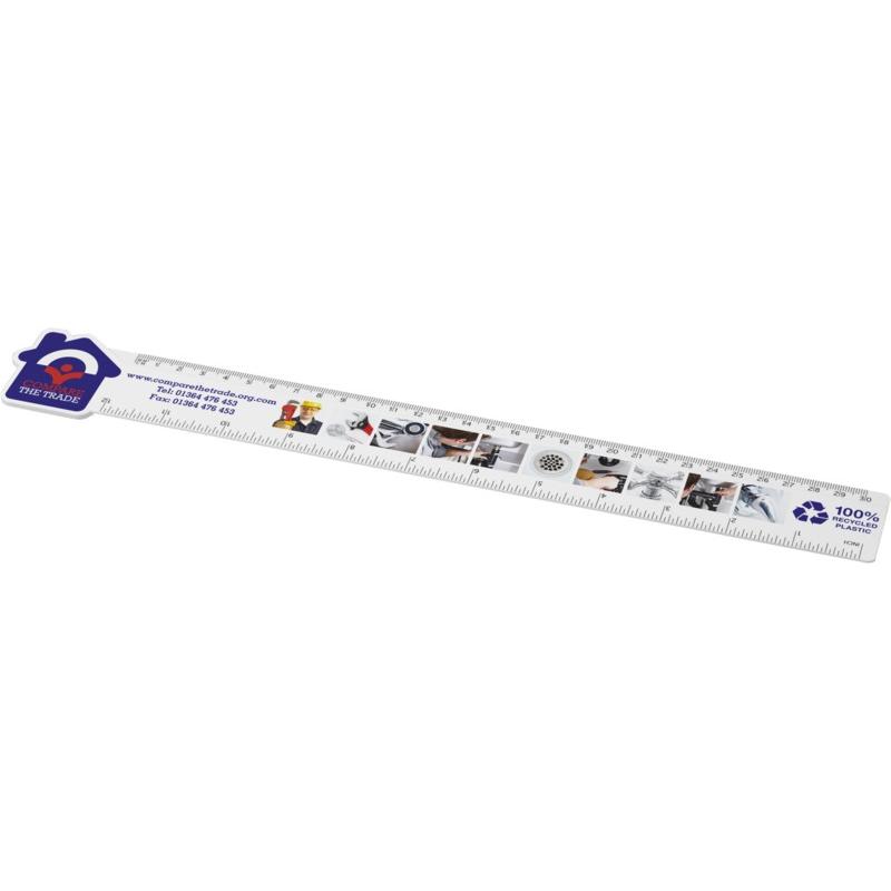 Image of Tait 30cm house-shaped recycled plastic ruler